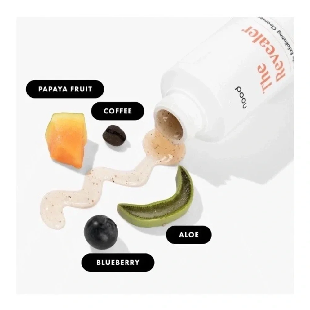 The Revealer Daily Exfoliant by Nood, Reduces Ingrown Hairs Softening Organic